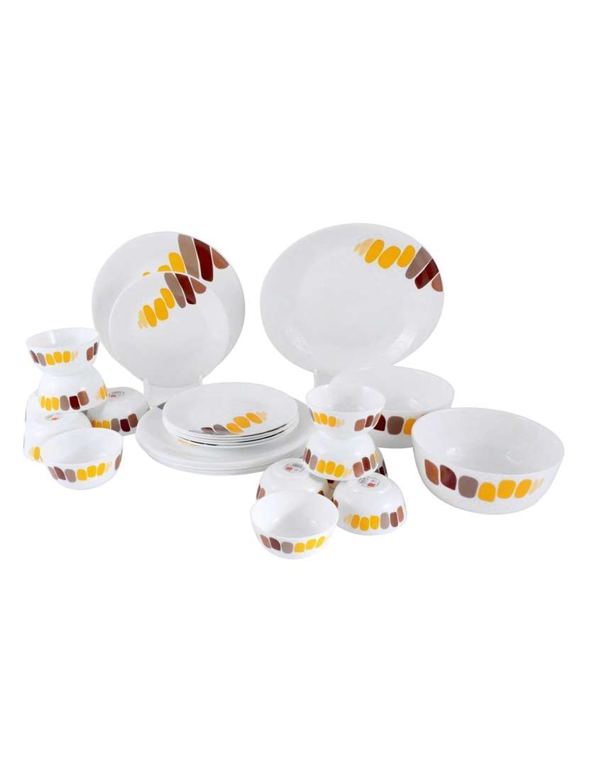 Buy online Round Melamine Dinner Set 31-pieces Serving Set from