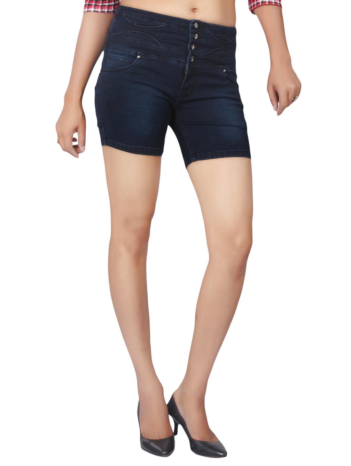 dark blue denim shorts - 15003120 -  Zoom Image - 0