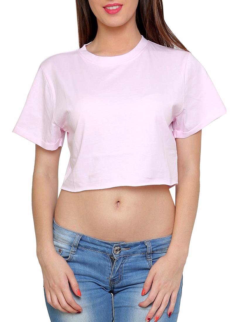 women's plain round neck t-shirt - 15006122 -  Zoom Image - 0