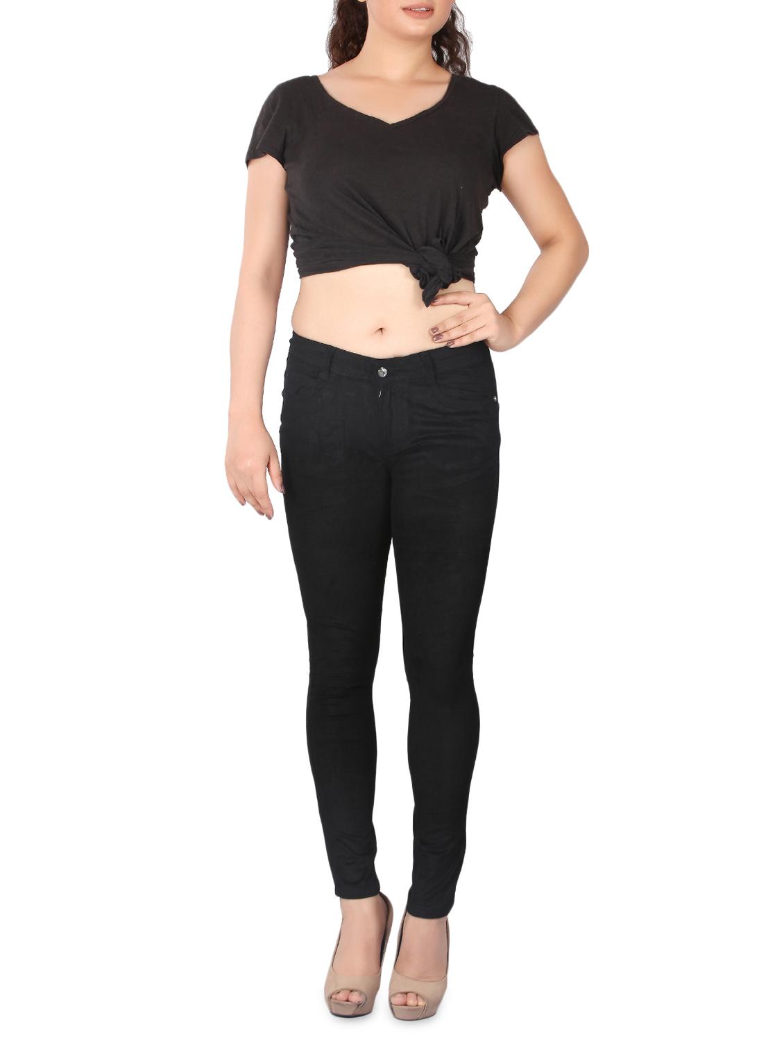 women's plain slim fit jeans - 15008414 - Standard Image - 3