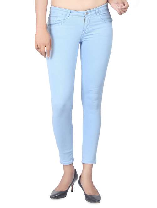 women's plain slim fit jeans - 15008415 -  Standard Image - 0