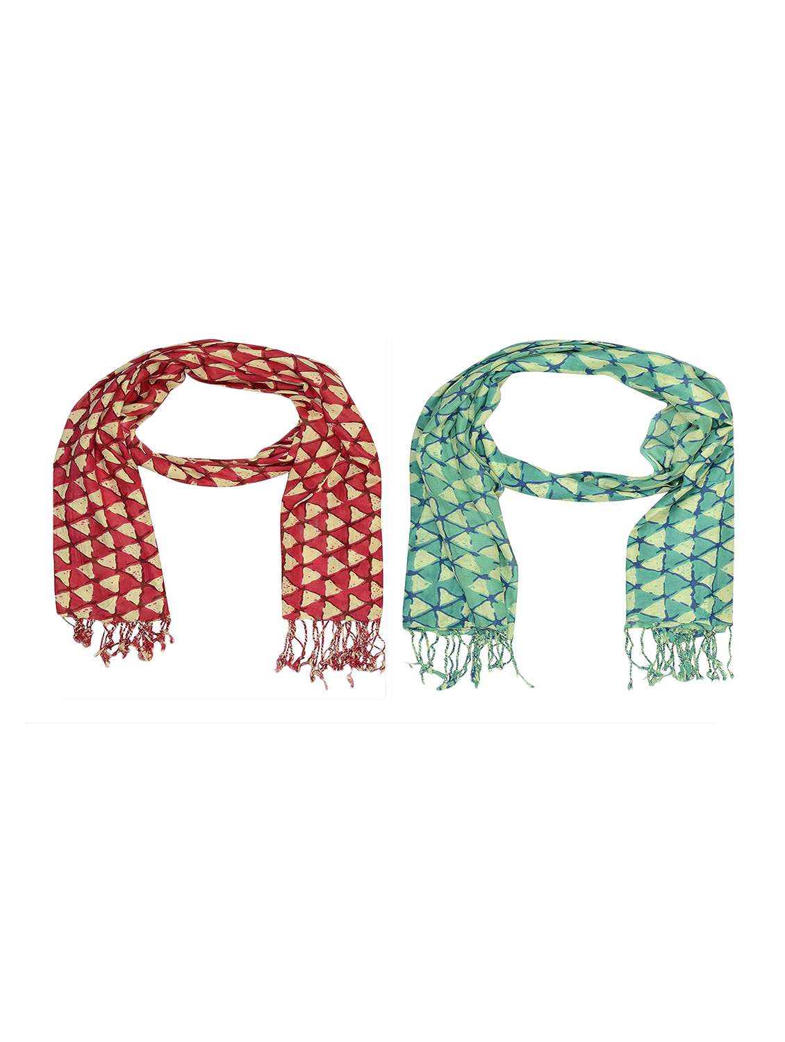 multi colored cotton scarf