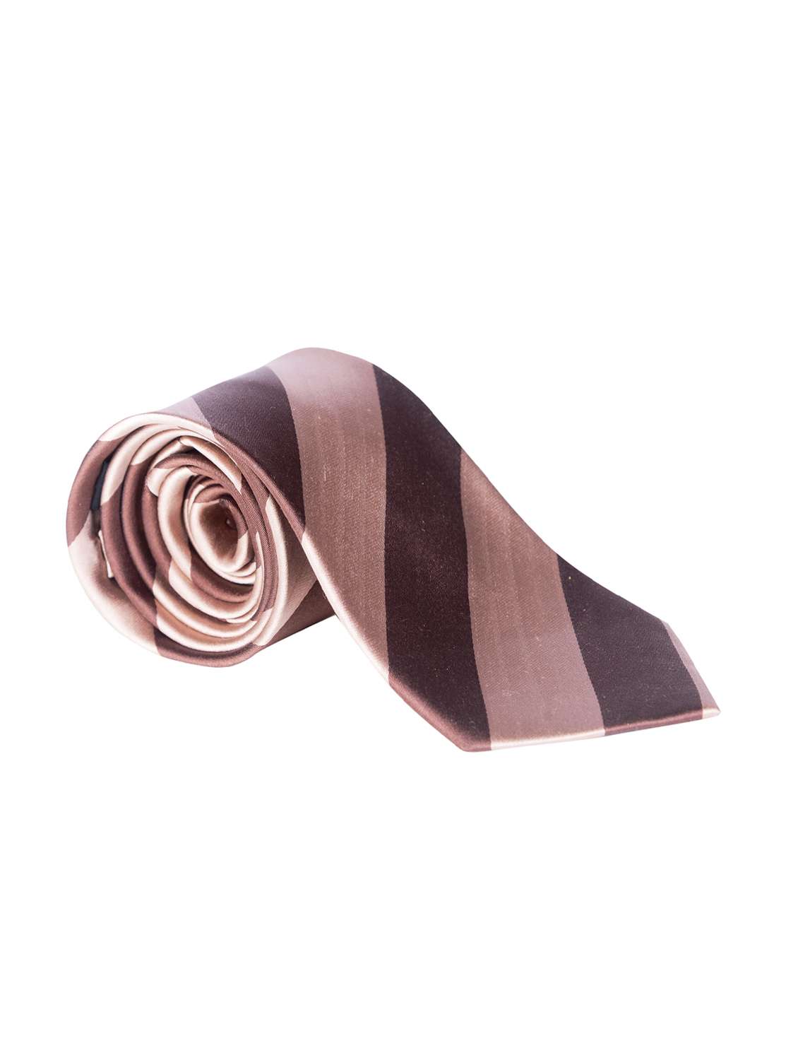 brown silk tie