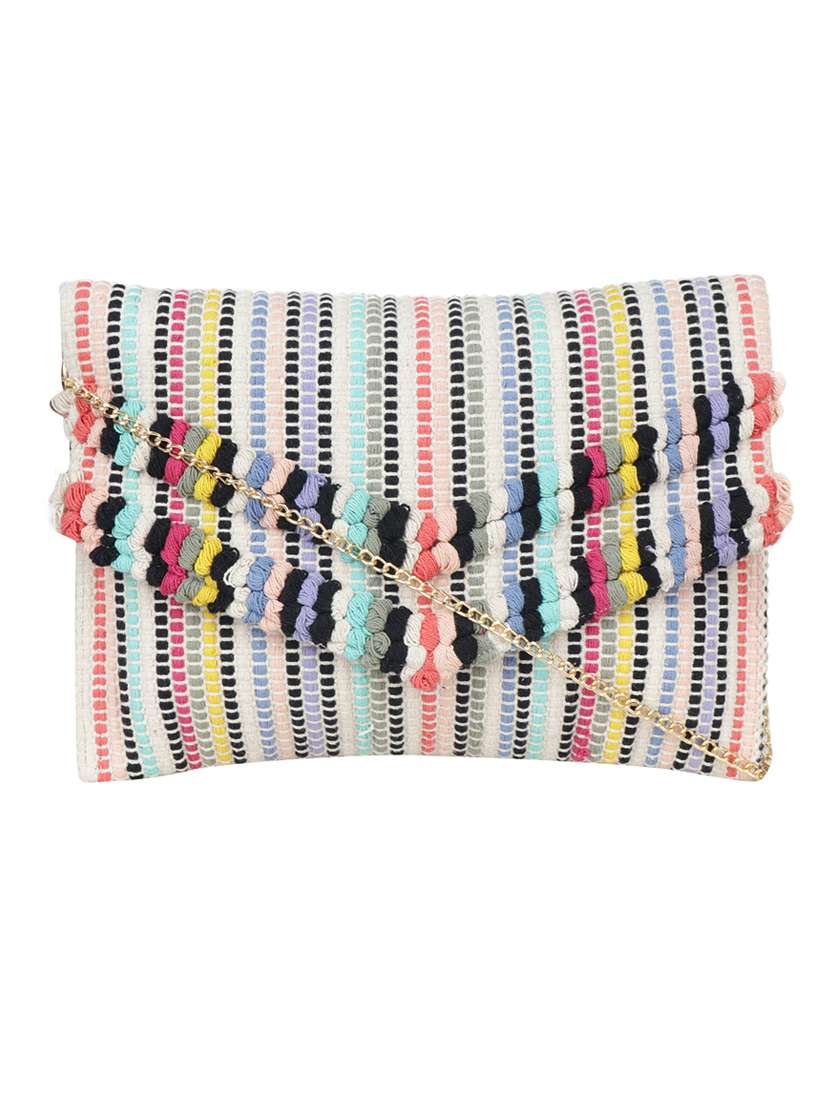 multi colored cotton regular sling bag
