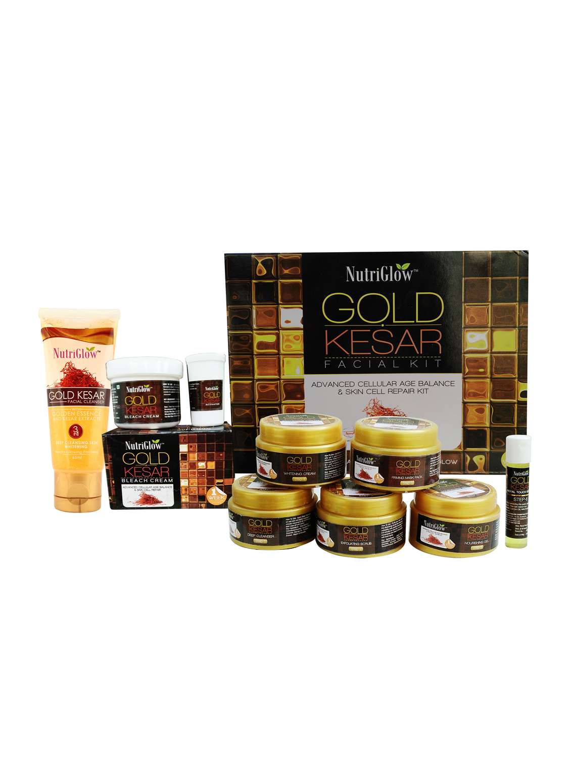 gold kesar facial kit (250+10)g makeup