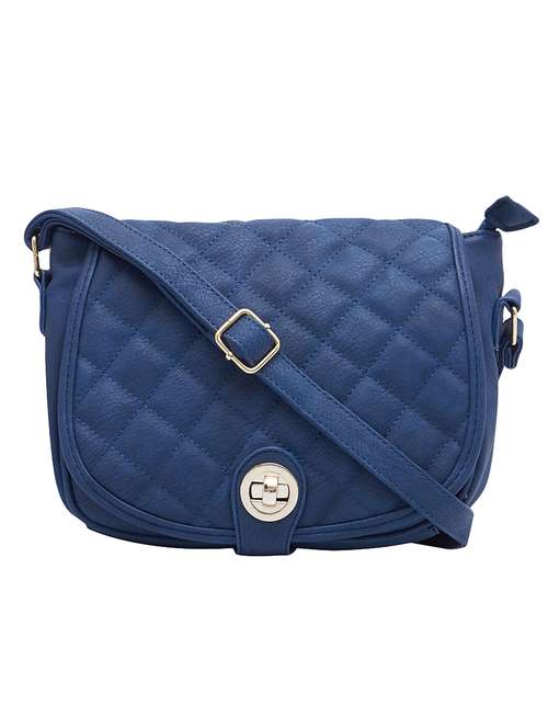 blue leatherette regular sling bag - 15021684 - Standard Image - 0