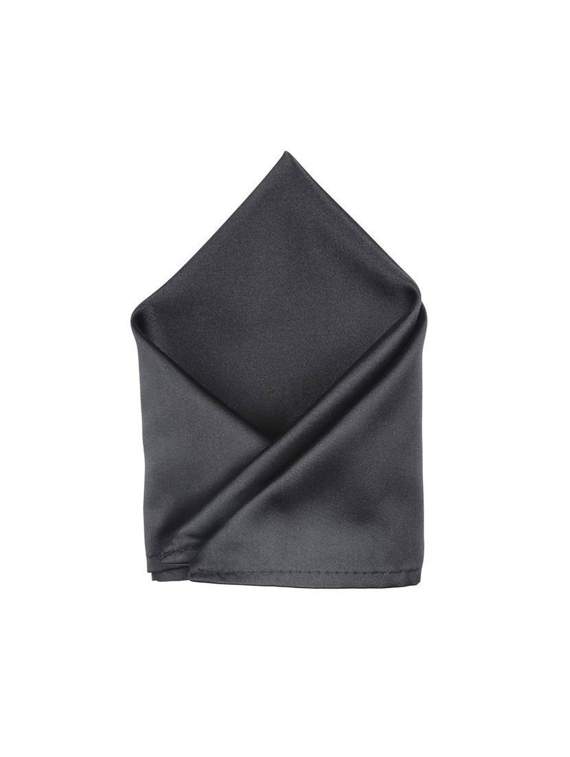 black polyester pocketsquare - 15025991 -  Zoom Image - 0