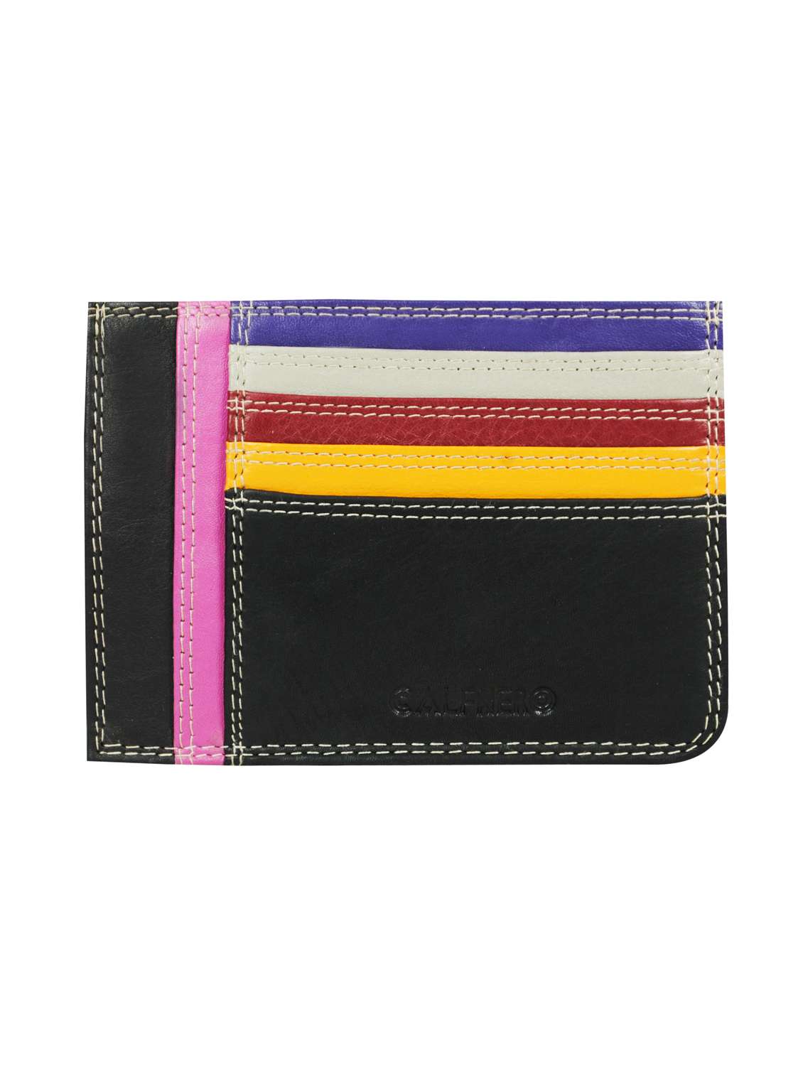 multi colored leather wallet - 15032672 -  Zoom Image - 0
