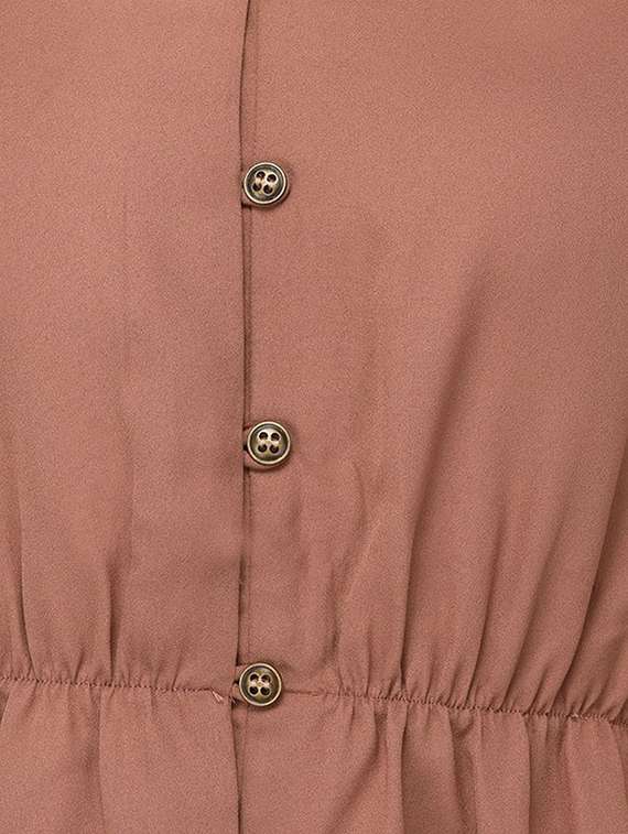 beige solid shirt - 15033382 -  Standard Image - 3