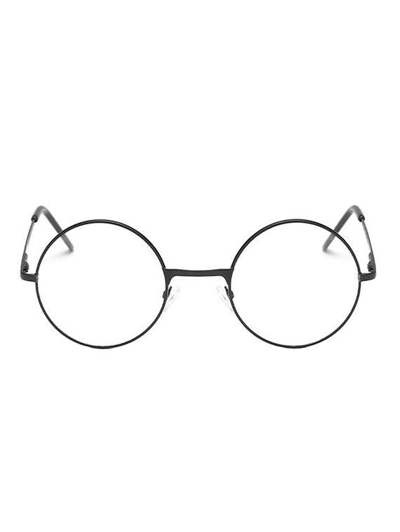Buy online Round Retro Men-women Metal Frame Eyeglasses Korean
