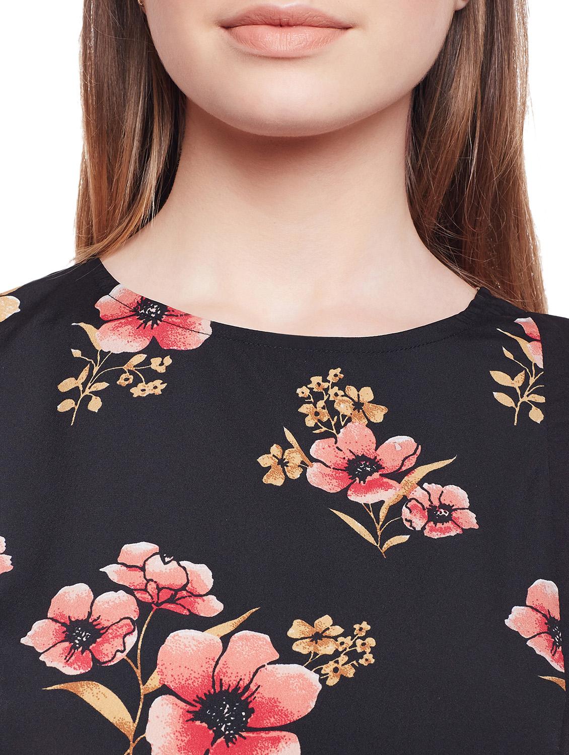 black floral sheath dress - 15042589 - Standard Image - 3