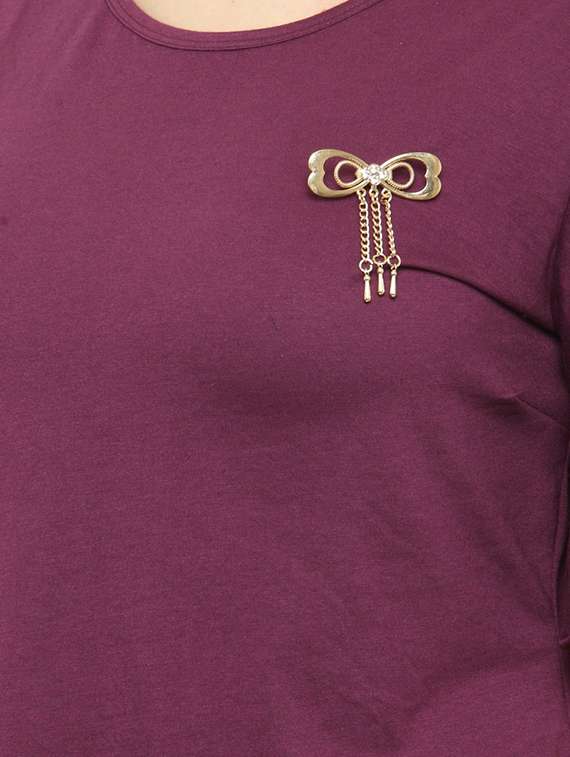 purple solid plus top - 15052133 -  Standard Image - 3