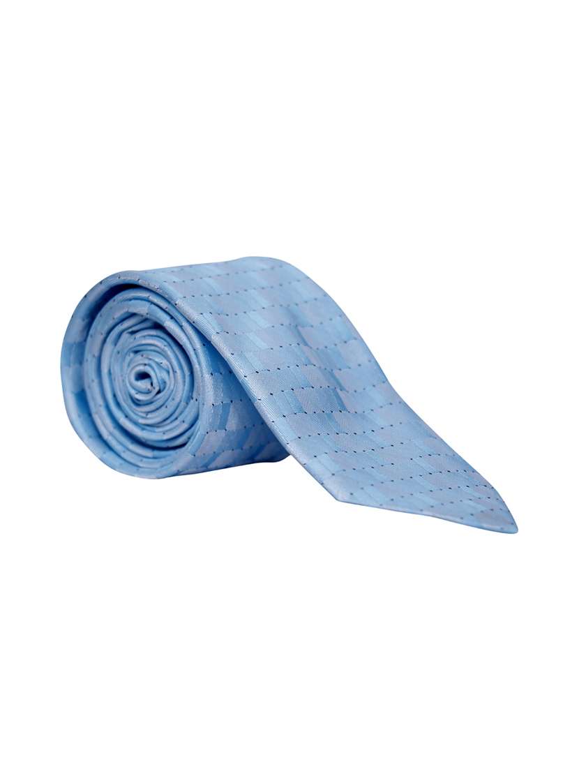 sky blue micro fibre tie