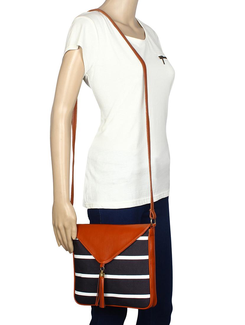 black canvas sling bag - 15058331 - Standard Image - 3