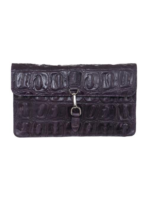 purple leather regular clutch - 15059295 -  Standard Image - 0