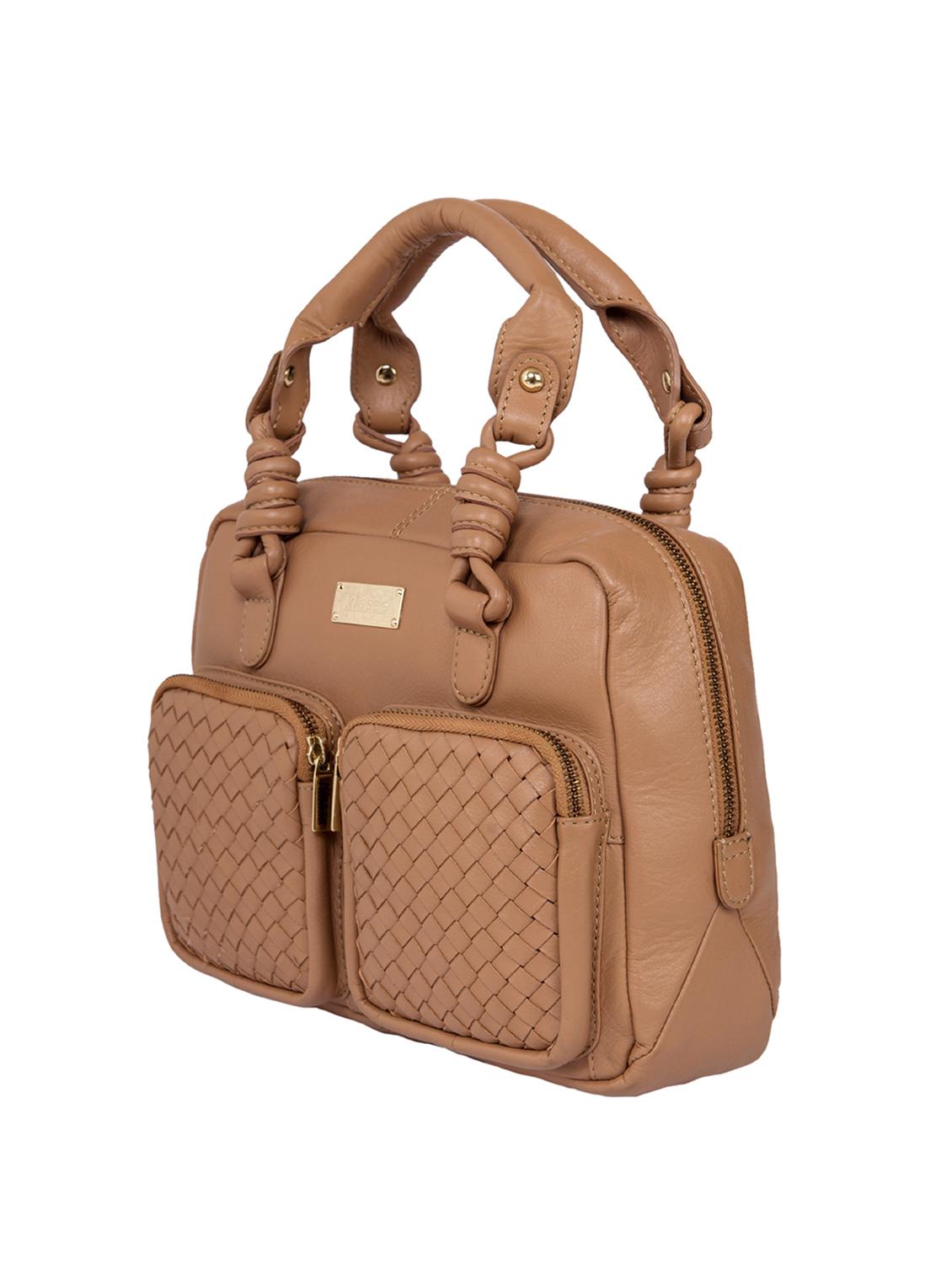 tan leather handbag - 15059301 - Standard Image - 3