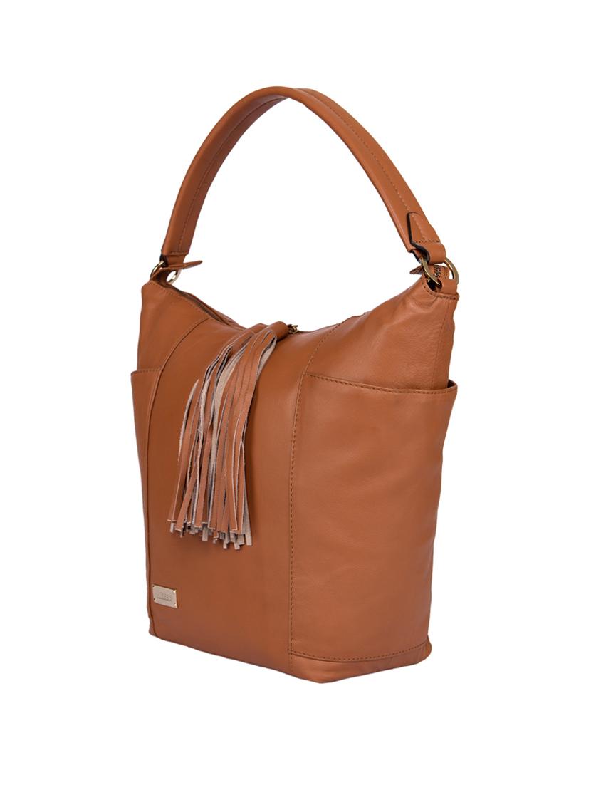 tan leather handbag - 15059352 - Standard Image - 3