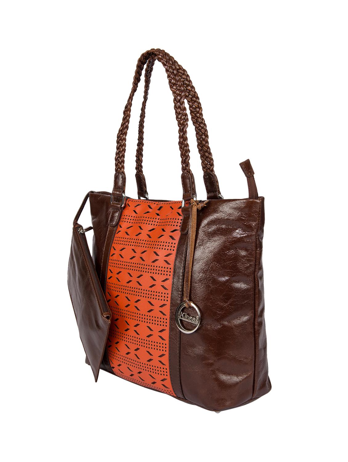 brown leather handbag - 15059385 - Standard Image - 3