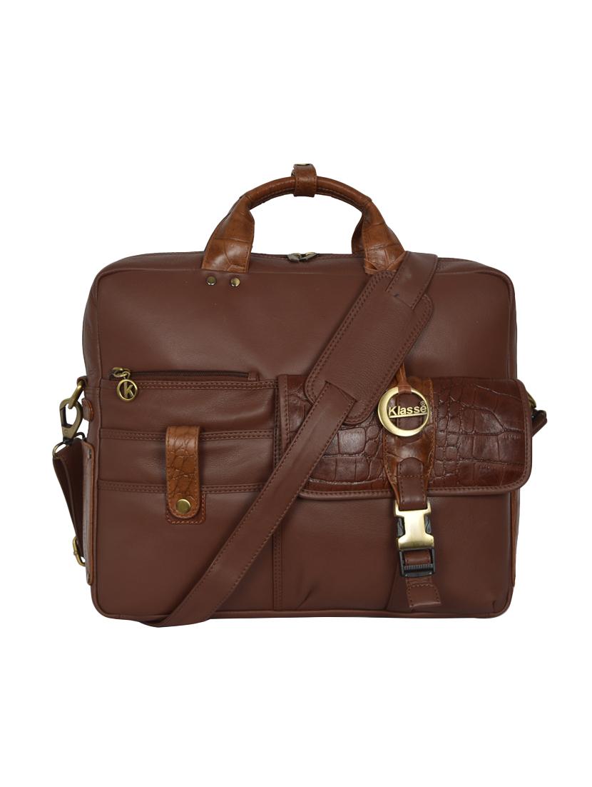 brown leather laptopbag - 15059414 -  Zoom Image - 0