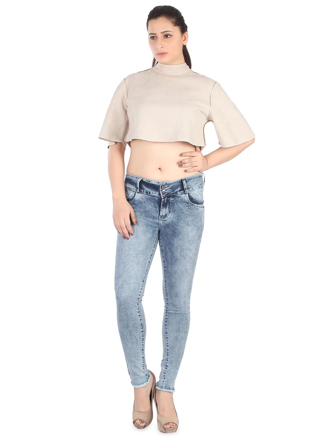 women light blue denim jean - 15065083 - Standard Image - 3