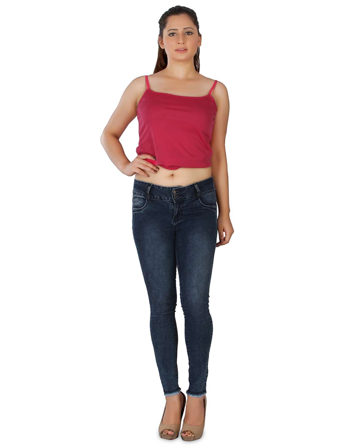 women dark blue denim jean - 15065084 -  Standard Image - 3