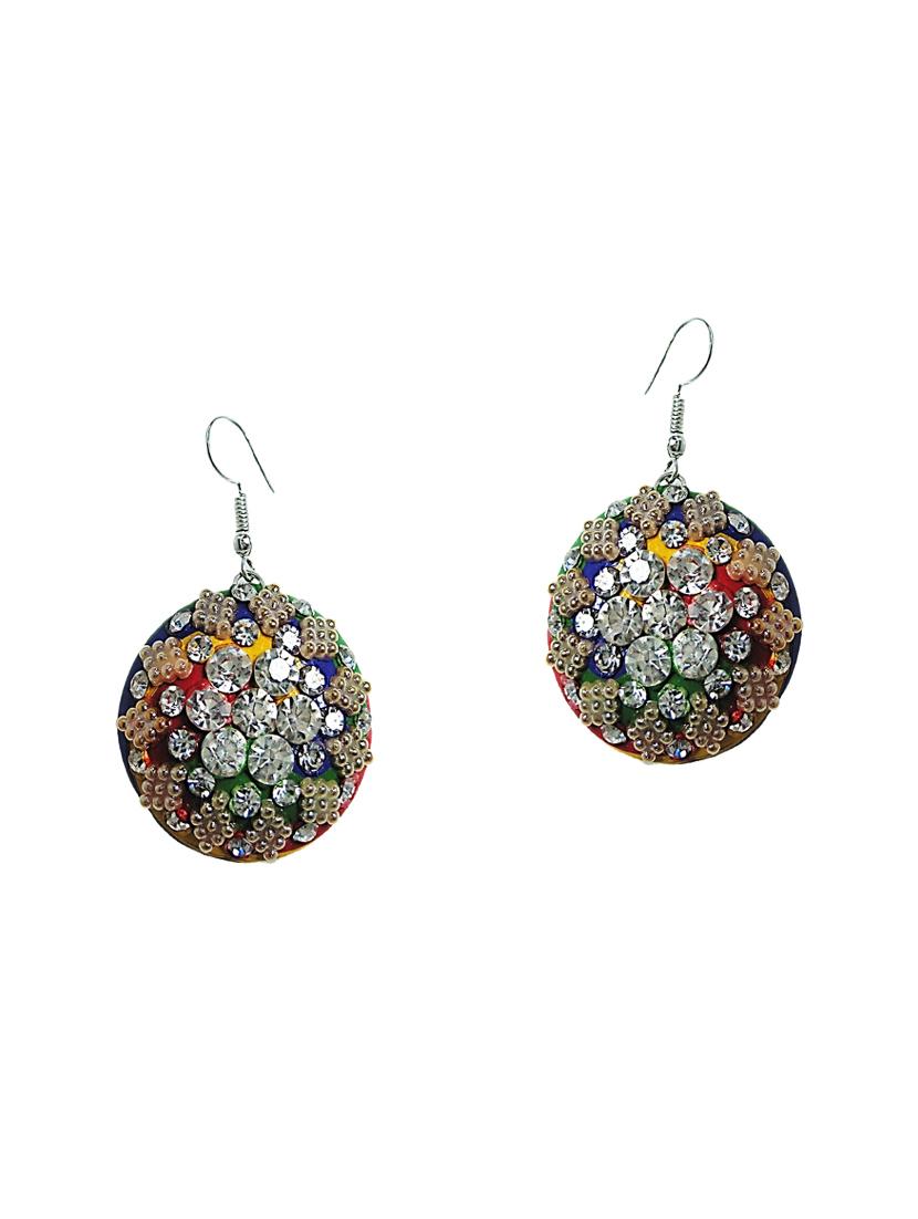 multi colored glass drop earrings - 15066352 - Zoom Image - 0