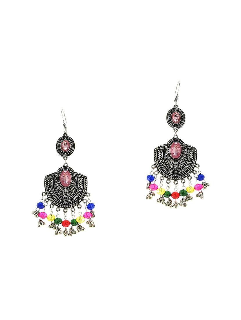 pink crystal drop earring - 15066353 - Zoom Image - 0
