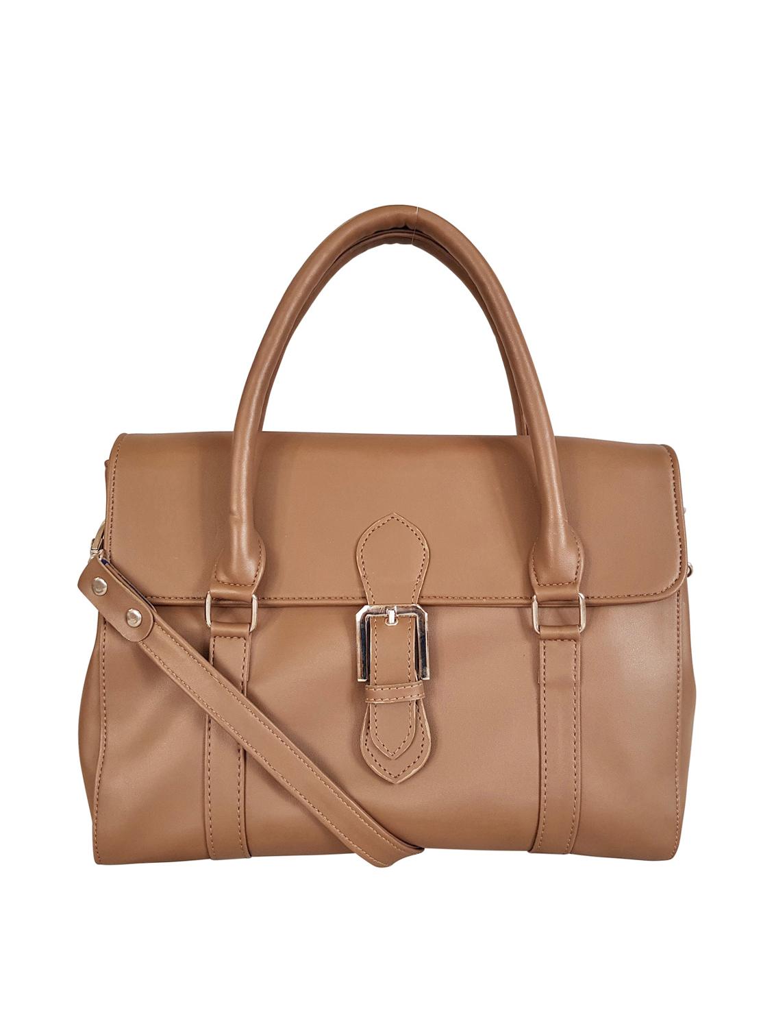 brown leatherette (pu) regular handbag - 15067534 - Zoom Image - 0