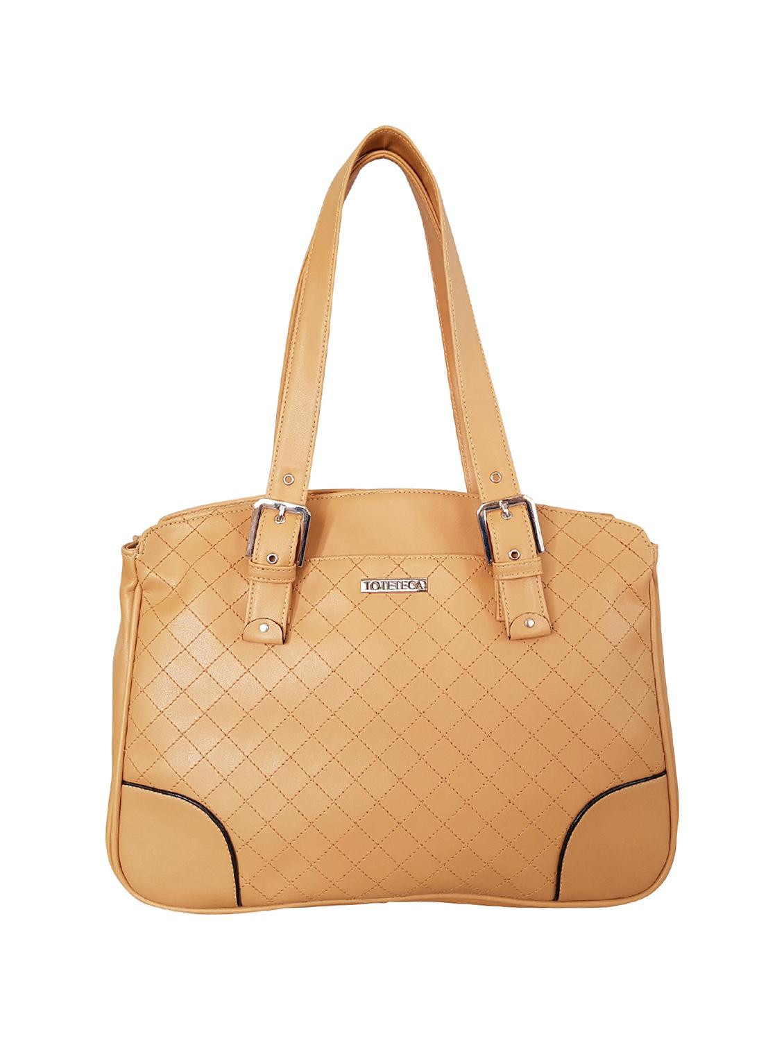beige leatherette (pu) regular handbag - 15067540 - Zoom Image - 0