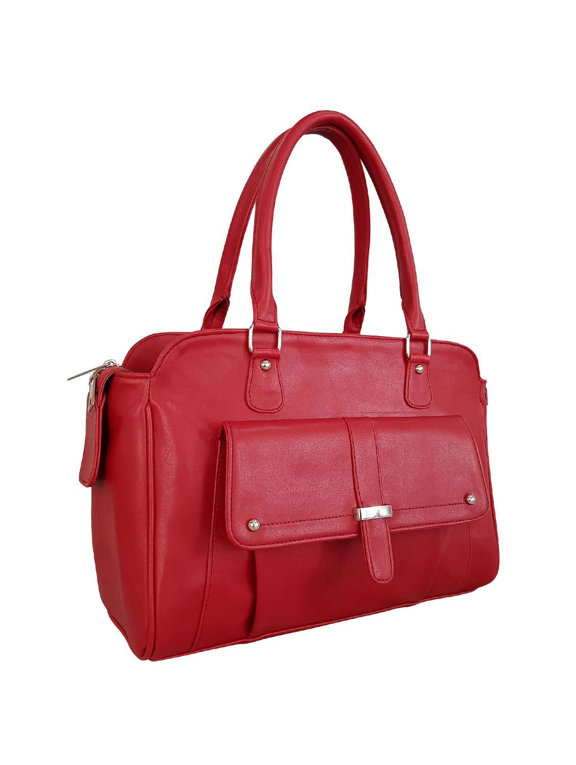 red leatherette (pu) handbag - 15067544 -  Standard Image - 3