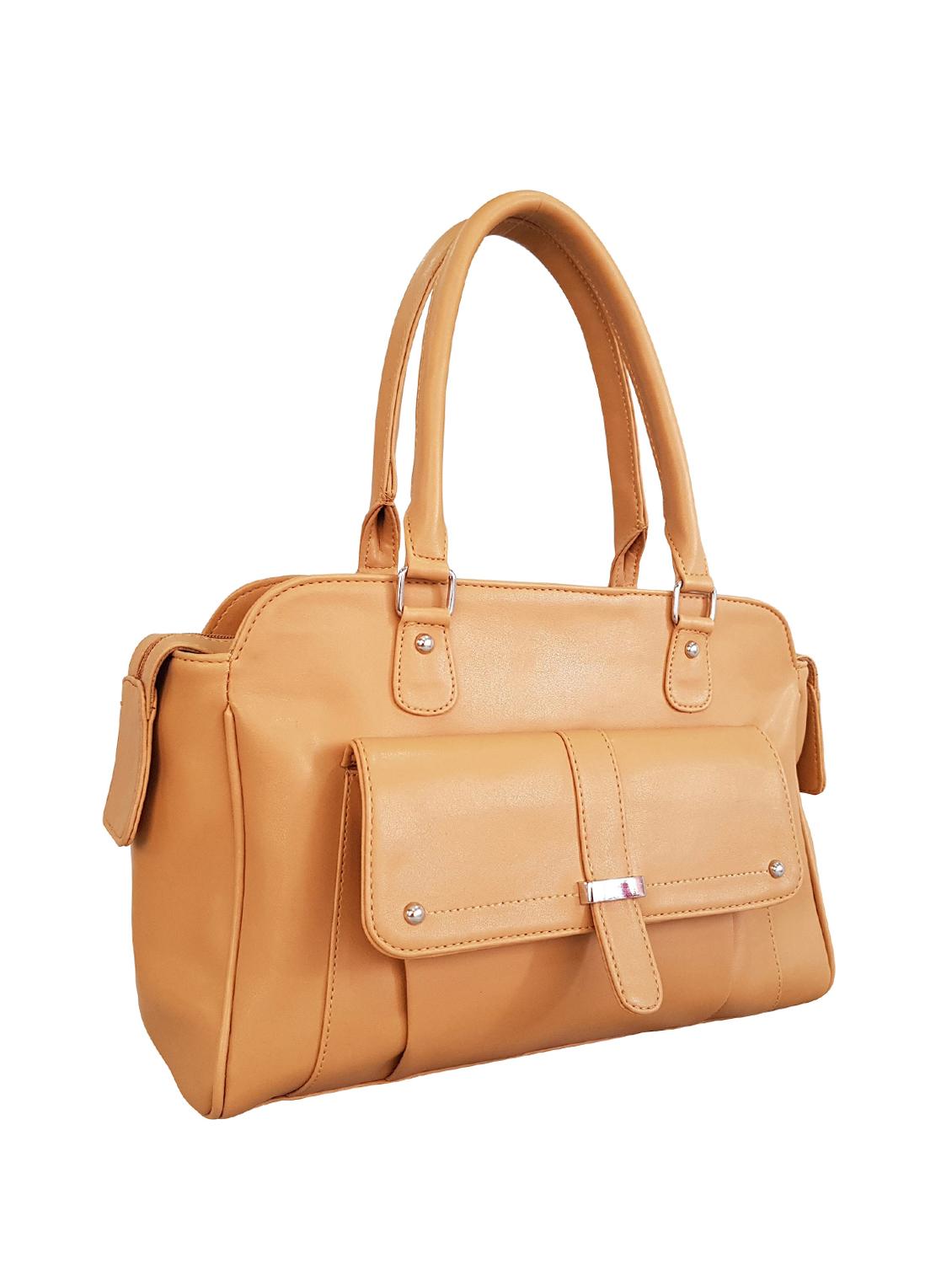 tan leatherette (pu) handbag - 15067545 - Standard Image - 3
