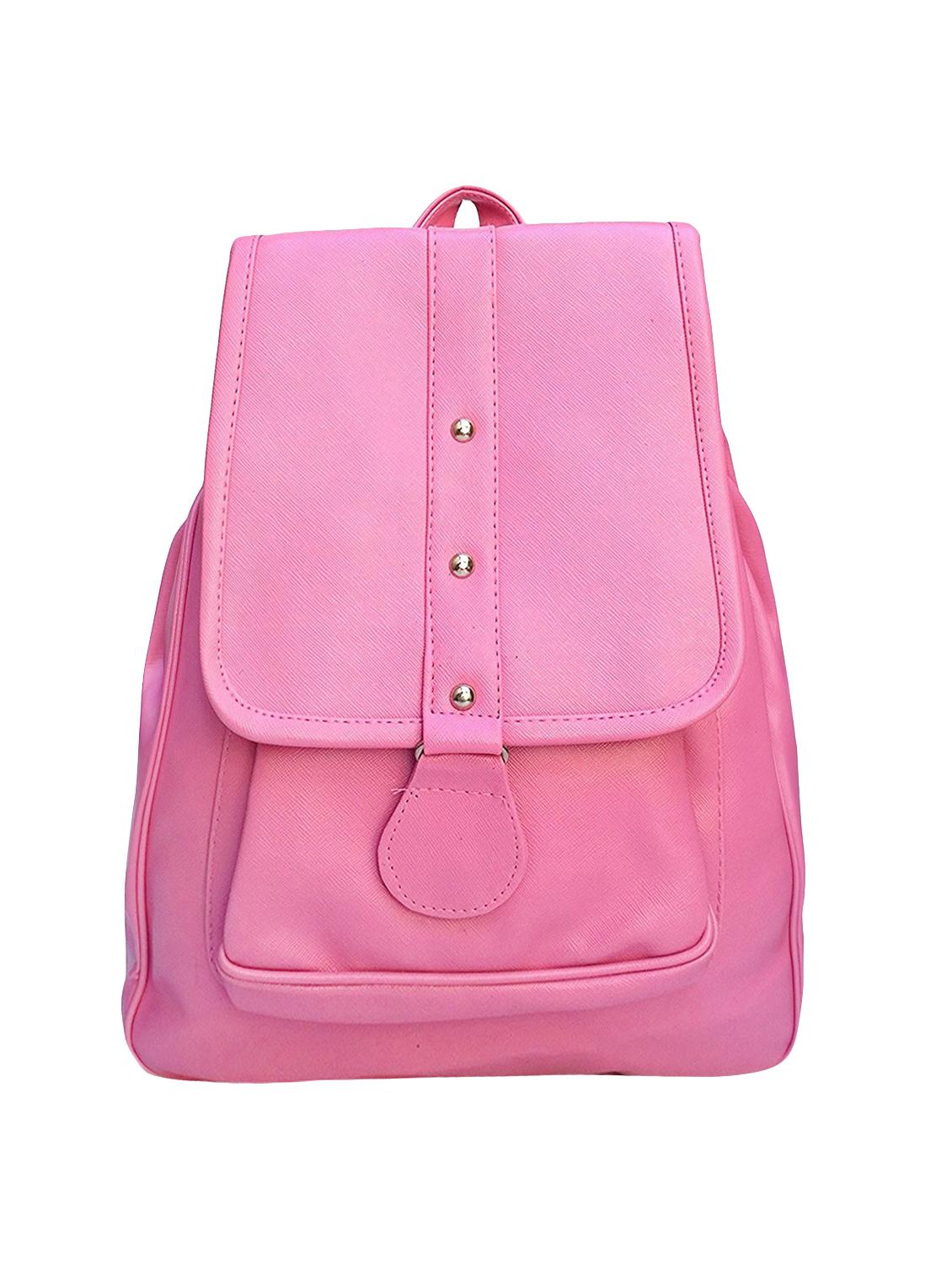 pink leatherette fashion backpack - 15068494 - Zoom Image - 0