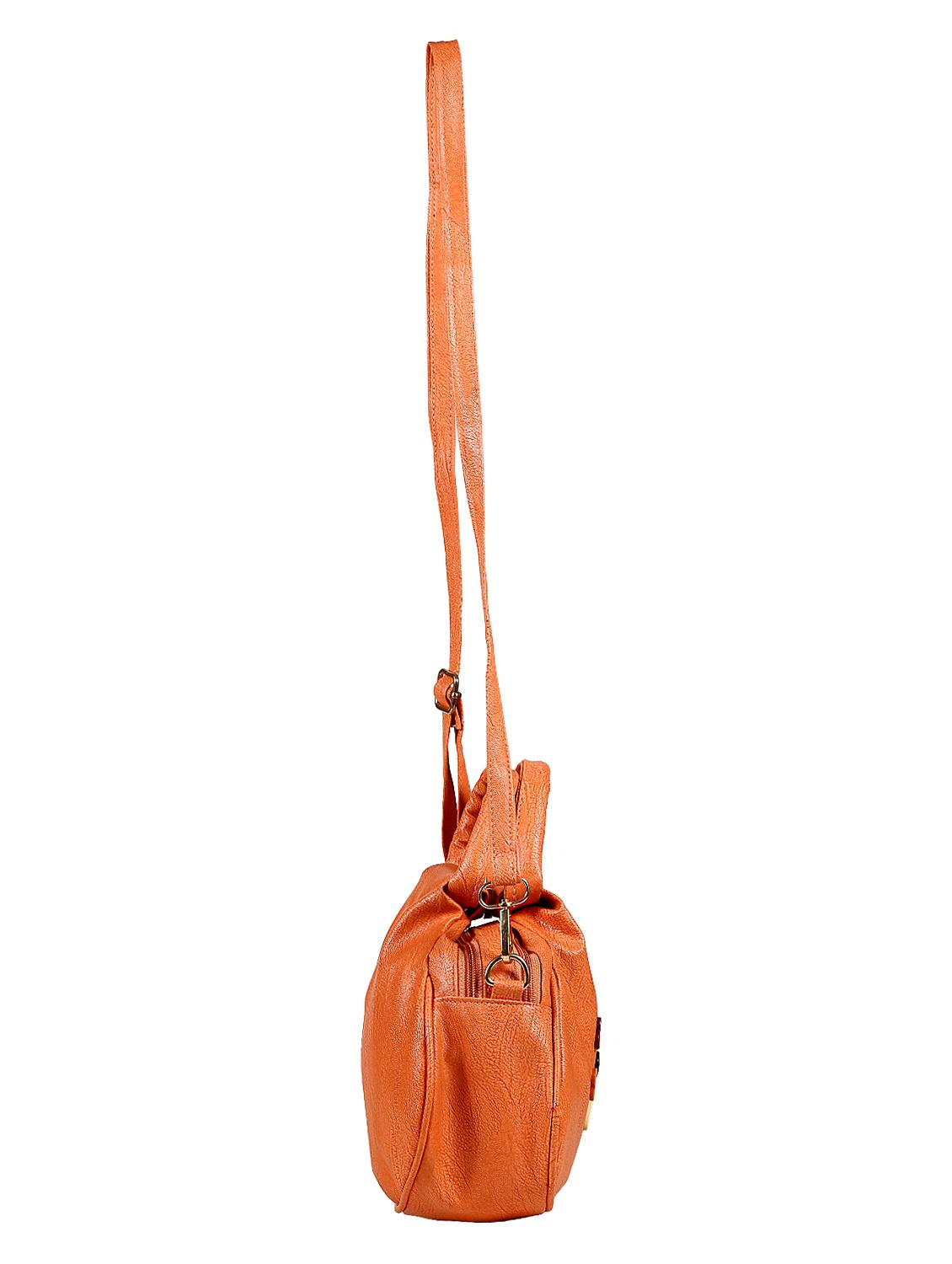 brown leatherette sling bag - 15068528 - Standard Image - 5