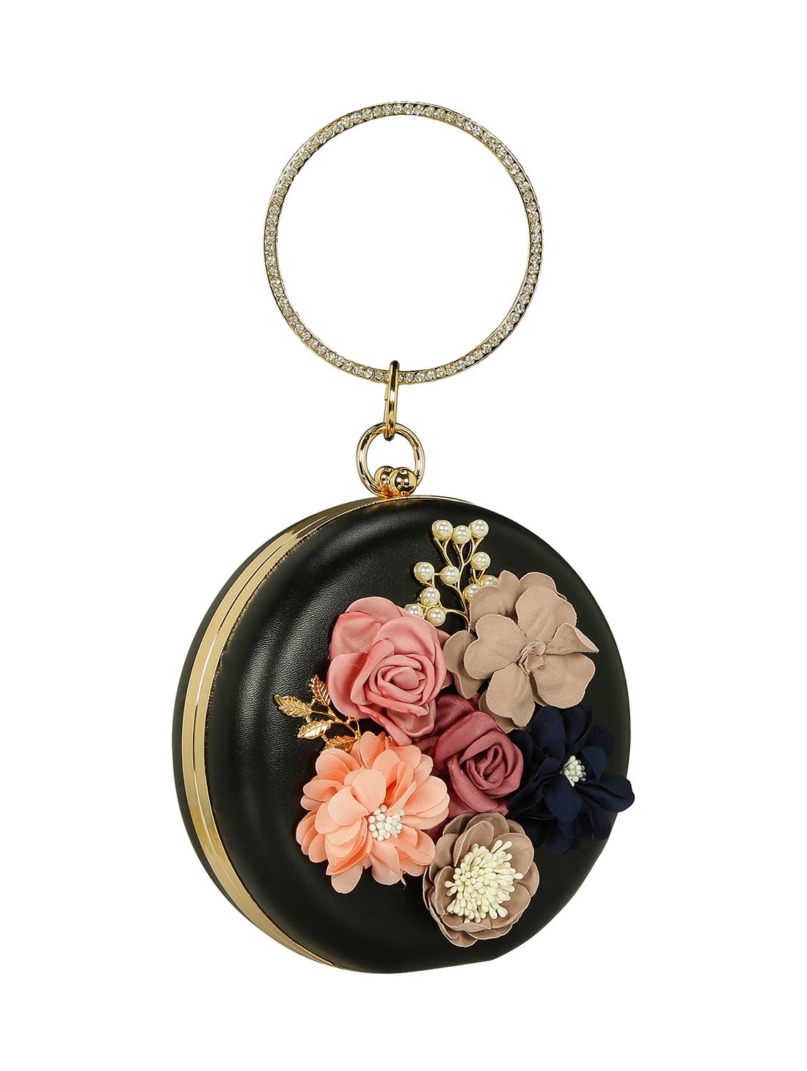 black metal box clutch - 15069679 - Standard Image - 3