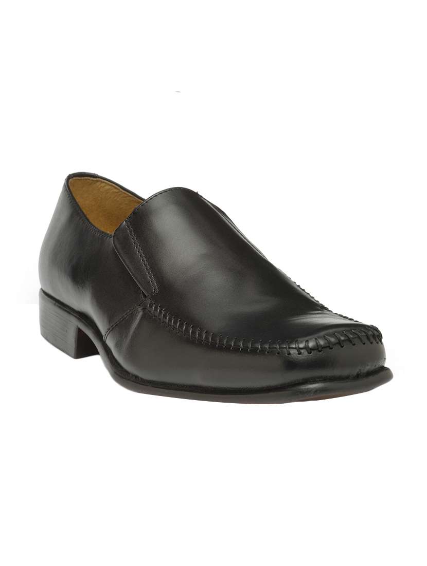 black leather slip on ons - 15069758 - Zoom Image - 0