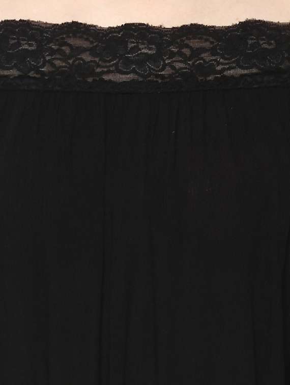 black solid viscose top - 15070250 -  Standard Image - 3