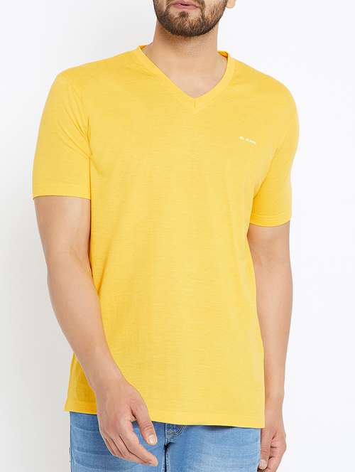 yellow cotton t-shirt - 15070940 -  Standard Image - 0