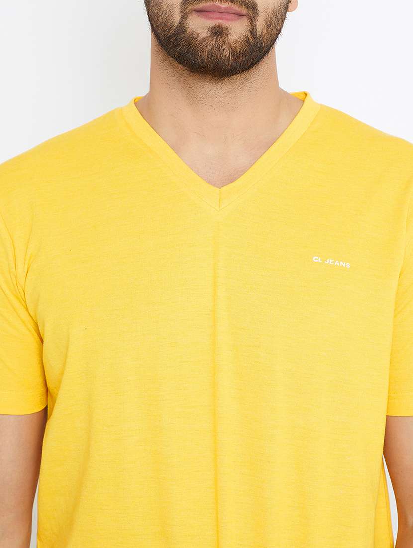 yellow cotton t-shirt - 15070940 - Standard Image - 3