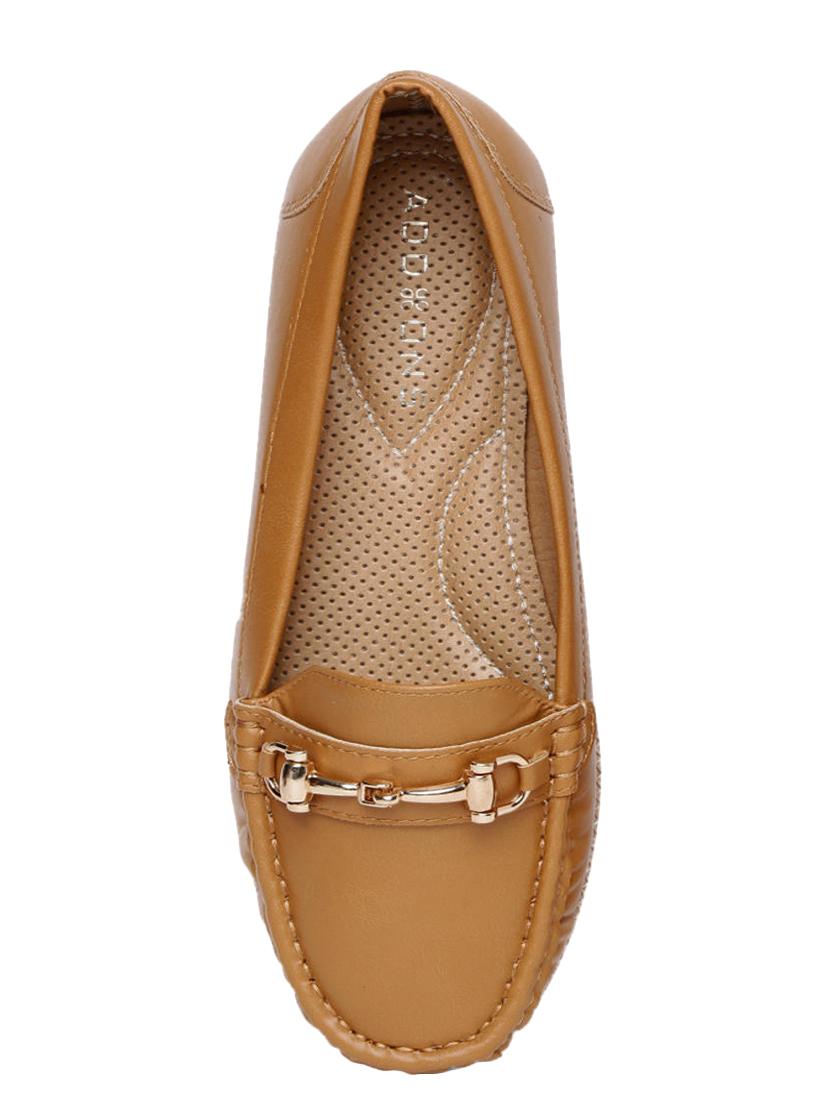 tan pu slip on loafers - 15071931 - Standard Image - 3