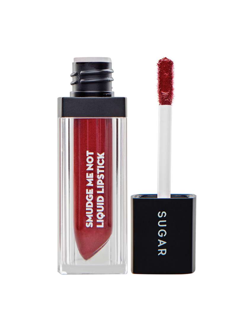 sugar smudge me not liquid lipstick - 31 carmine shine (metallic bright red)