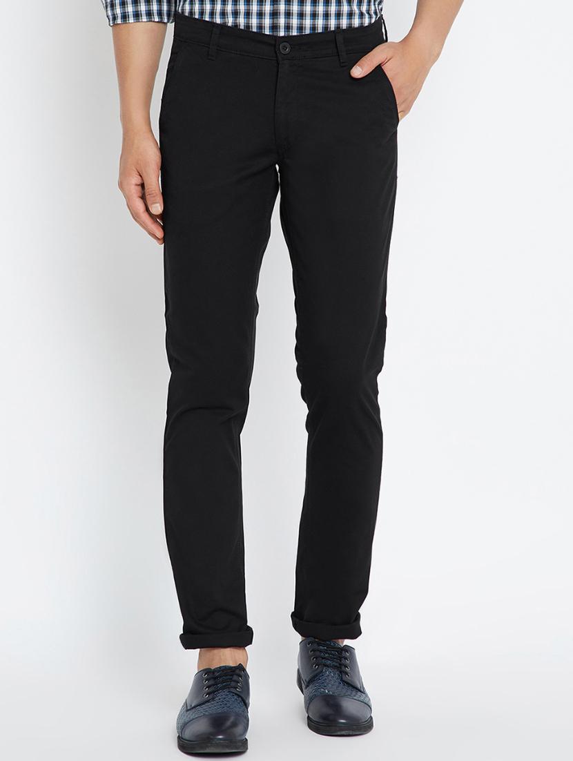 black cotton chinos - 15072918 -  Zoom Image - 0