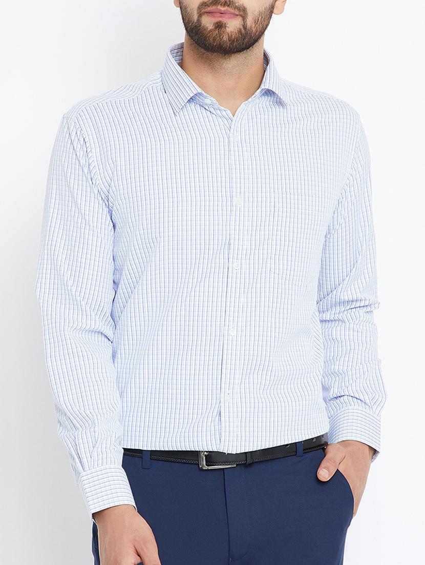 light blue cotton formal shirt - 15072949 - Zoom Image - 0