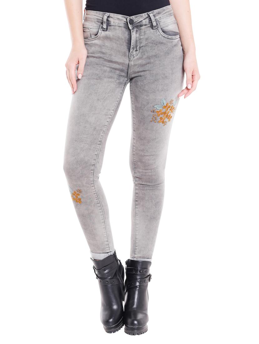grey distressed denim jeans - 15075666 - Zoom Image - 0