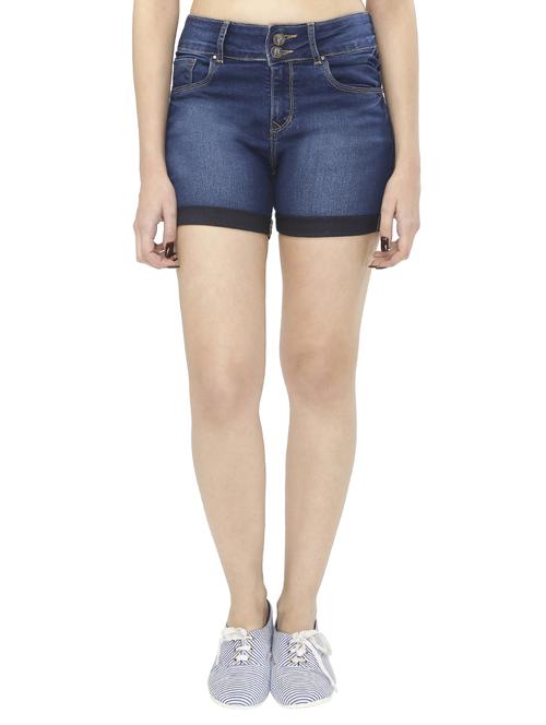 dark blue denim  shorts - 15075709 -  Standard Image - 0