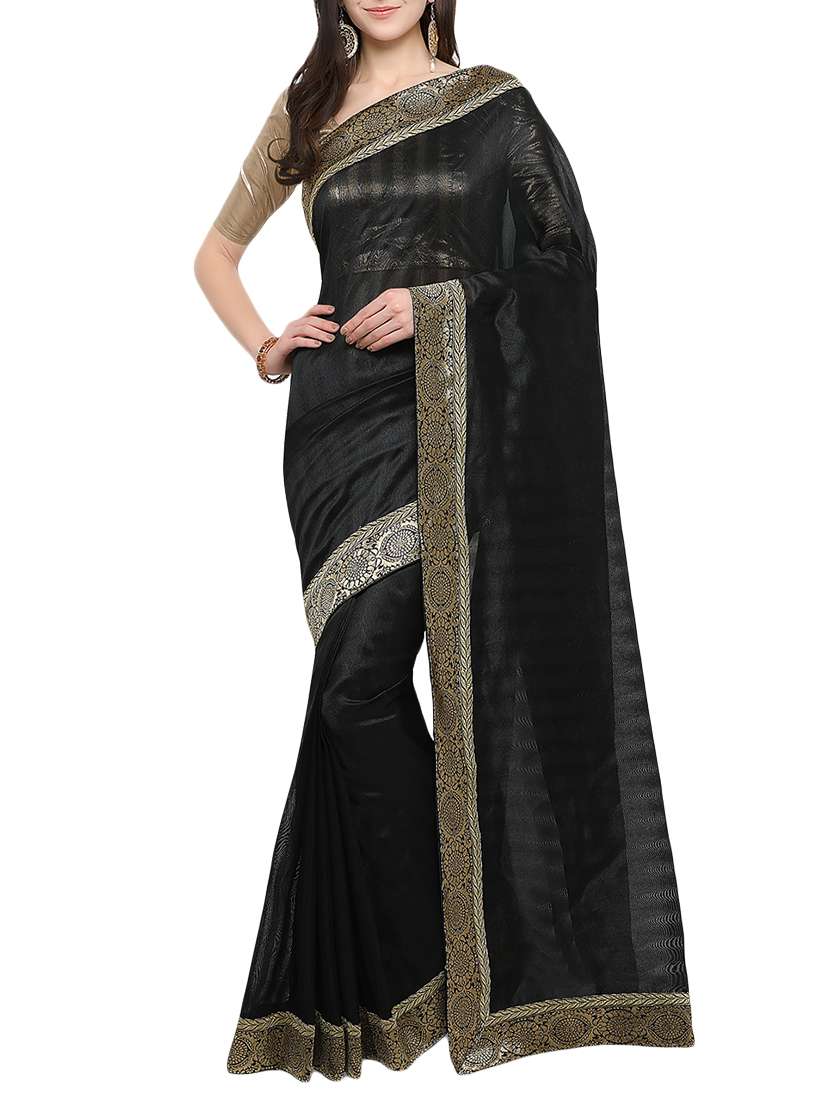 black matka silk bhagalpuri saree with blouse