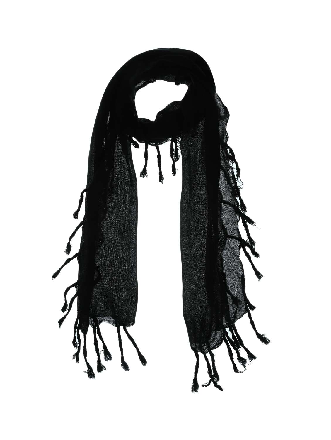 black viscose scarf