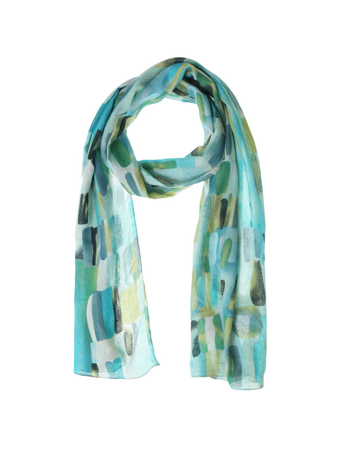blue viscose scarf
