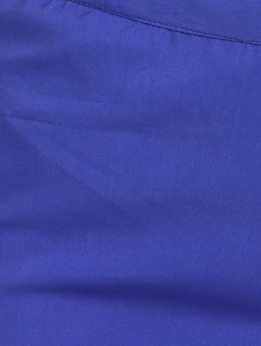solid blue crepe palazzo - 15083533 - Standard Image - 3
