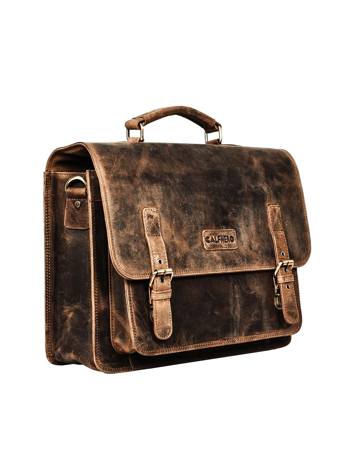 brown leather messengerbag - 15083982 -  Standard Image - 3