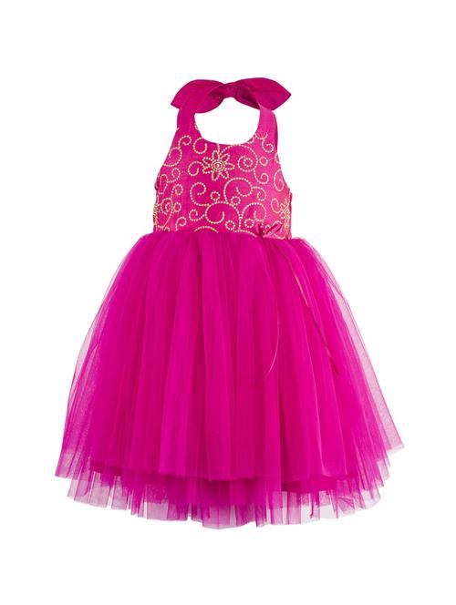 pink net frock - 15084756 - Standard Image - 0